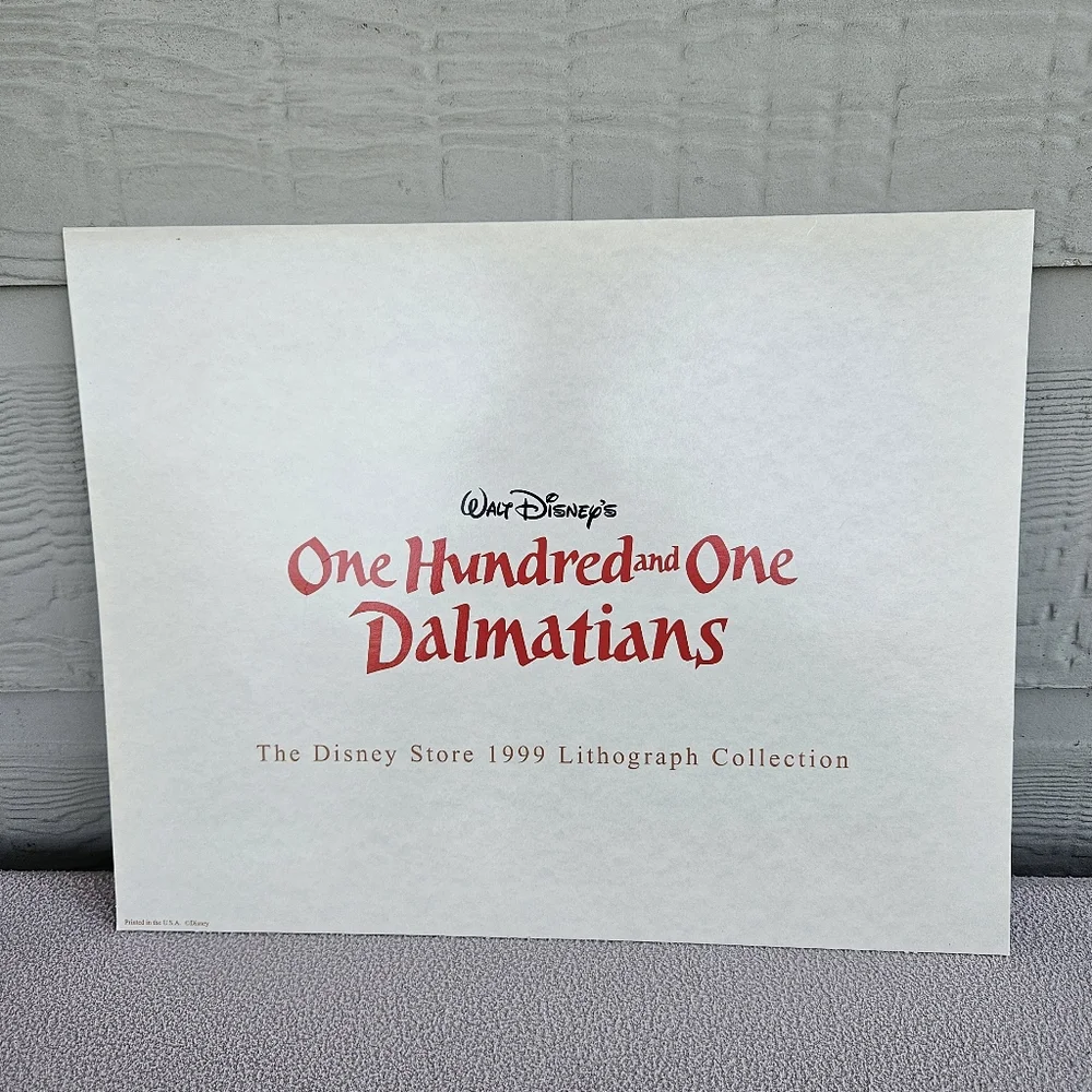Disney Store Lithograph Photo Set 4 Mulan 101 Dalmatians Toy Story 2 Simba Lion